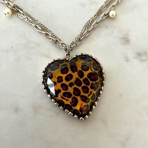 Betsy Johnson Leopard necklace